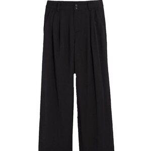 Madewell Pleated Black Pants - Women's Wideleg Size 10